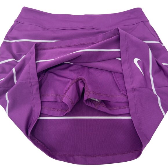 Nike Golf Purple Striped Dri-Fit Athletic Skort/Skirt - Picture 5 of 8